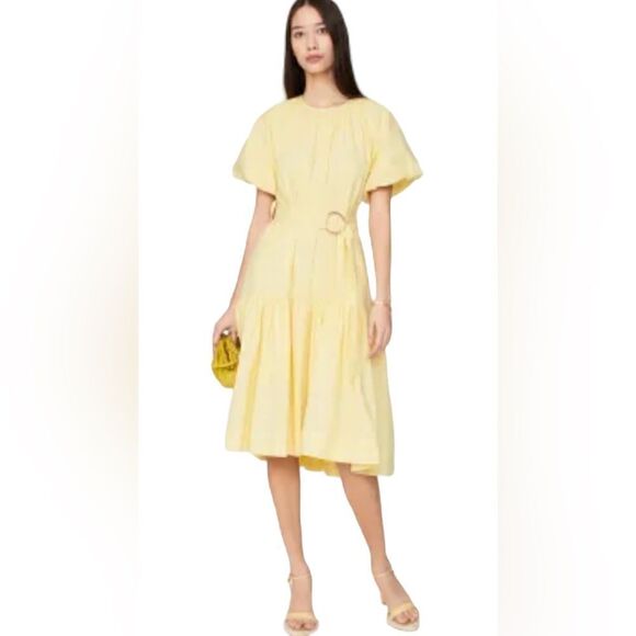 Eudon Choi Collective Belted Tier Dress Size 8 - Picture 1 of 10